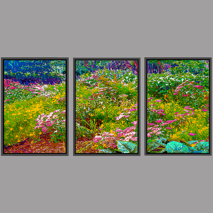 God's Profligacy, SUMMER Tryptic #1, 2, 3 - Nature Impressionistic